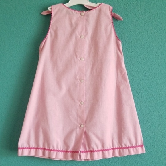 {Smocked Giraffe} Pink Embroidered Sail Boat Dress - Picture 4 of 8